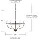 Greyson 5 Light 29 inch Bronze Chandelier Ceiling Light