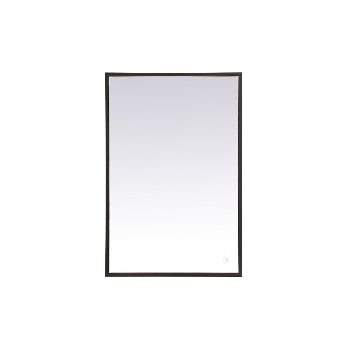 Pier 40 X 20 inch Black LED Mirror