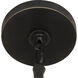 Wheatley 1 Light 15 inch Deep Patina Bronze Pendant Ceiling Light in Cased White Glass