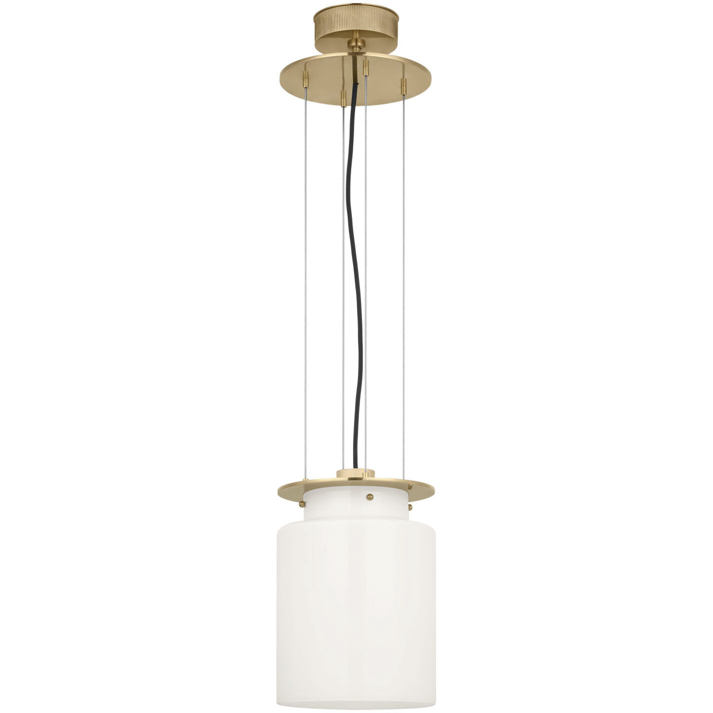 Ray Booth Elias LED 9 inch Antique-Burnished Brass Floating Pendant Ceiling Light