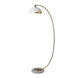 Luna Bella 60 inch 100.00 watt Weathered Brass and White Arc Floor Lamp Portable Light