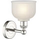 Dayton Sconce Wall Light in Polished Nickel, White
