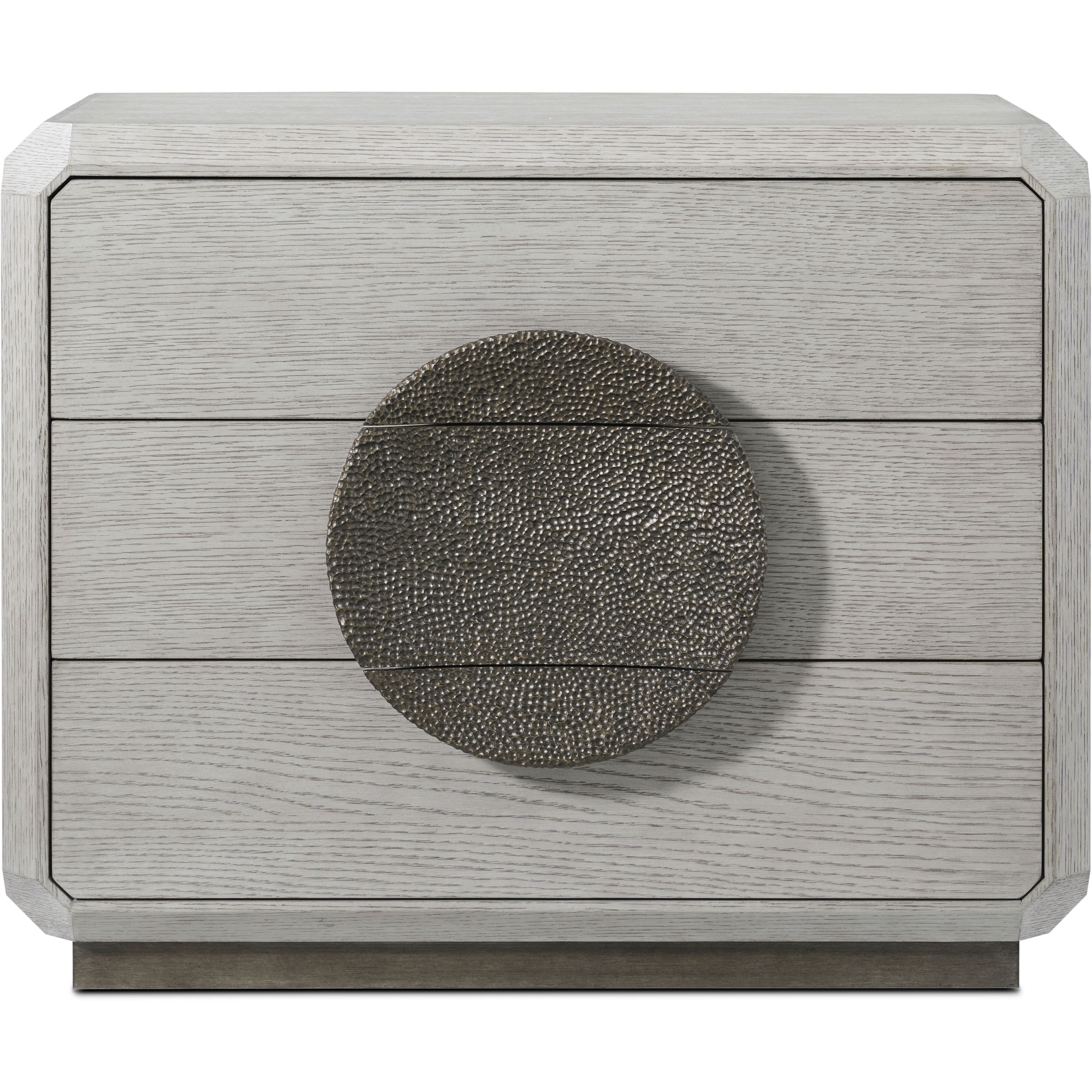 Spencer St. James 32 X 26 inch Argento Nightstand, Wooden