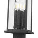 Tiberius 4 Light 118.5 inch Black Outdoor Post Mounted Fixture