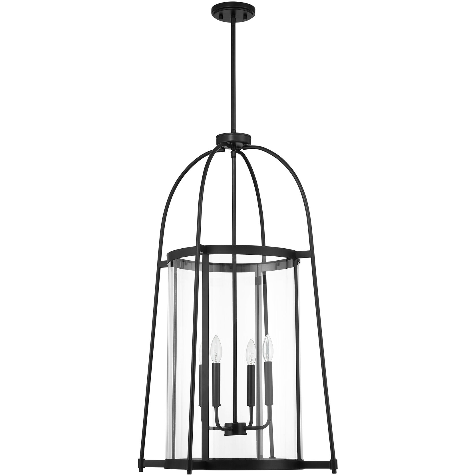 Rosedale 4 Light 23 inch Matte Black Pendant Ceiling Light