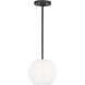 Rory 1 Light 8.38 inch Midnight Black Pendant Ceiling Light