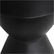 Hourglass 18 inch Black Garden Stool, Outdoor