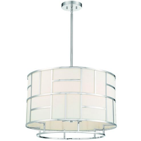 Danielson 6 Light 24.75 inch Polished Nickel Chandelier Ceiling Light