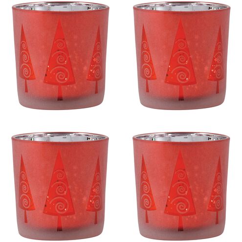 Very Merry Holiday Red Holiday Candleholder, Votive