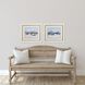 Waterside Collection Blue Framed Art