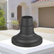 Allison 6.5 inch Textured Black Pier Mount Adapter