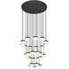 Renaud LED 40.75 inch Matte Black Chandelier Ceiling Light