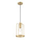 Tafo 1 Light 8 inch Golden Mist Pendant Ceiling Light