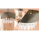 Breakers Isle 9 Light 32.63 inch Coal Pendant Ceiling Light