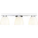 Apria 3 Light 24 inch Polished Chrome Vanity Light Wall Light