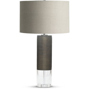 Atlantic 31 inch 150.00 watt Bronze Table Lamp Portable Light, Finely Ribbed Surface