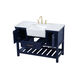 Clement 48 X 22 X 34 inch Blue Bathroom Vanity Cabinet