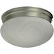 Mushroom 1 Light 7 inch Satin Nickel Flush Mount Ceiling Light