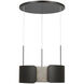 Anne-Marie Barton Armise LED 27.5 inch Matte Carbon Drum Chandelier Ceiling Light