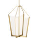 Calters LED 21 inch Champagne Gold Foyer Pendant Ceiling Light