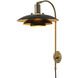 Rancho Mirage LED 16 inch Matte Black and Weathered Brass Wall Sconce Wall Light