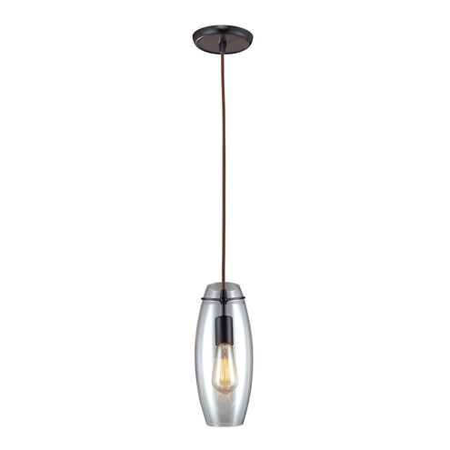 Graham Pl 1 Light 5 inch Oiled Bronze Mini Pendant Ceiling Light in Standard