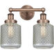 Stanton 2 Light 15 inch Antique Copper Bath Vanity Light Wall Light