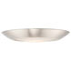 Diverse LED 7.5 inch Satin Nickel Flush Mount Ceiling Light