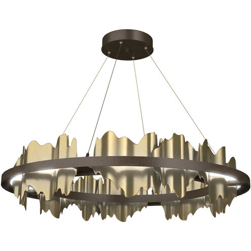 Hildene LED 38 inch Bronze and Modern Brass Pendant Ceiling Light in Bronze/Modern Brass, Circular