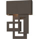 Collage LED 13.8 inch Coastal White Outdoor Sconce, Small