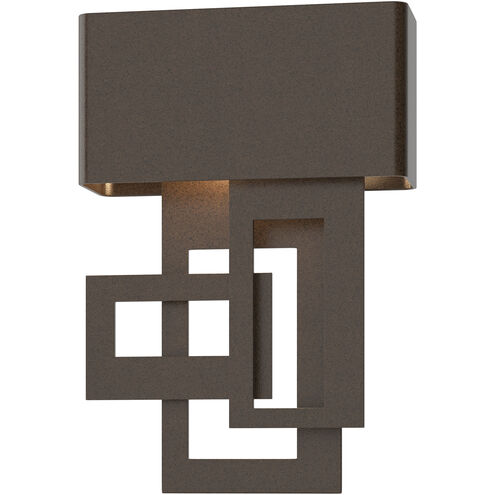 Collage LED 13.8 inch Coastal Oil Rubbed Bronze Outdoor Sconce, Small