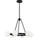 Sean Lavin Clybourn 6 Light 26 inch Midnight Black Chandelier Ceiling Light