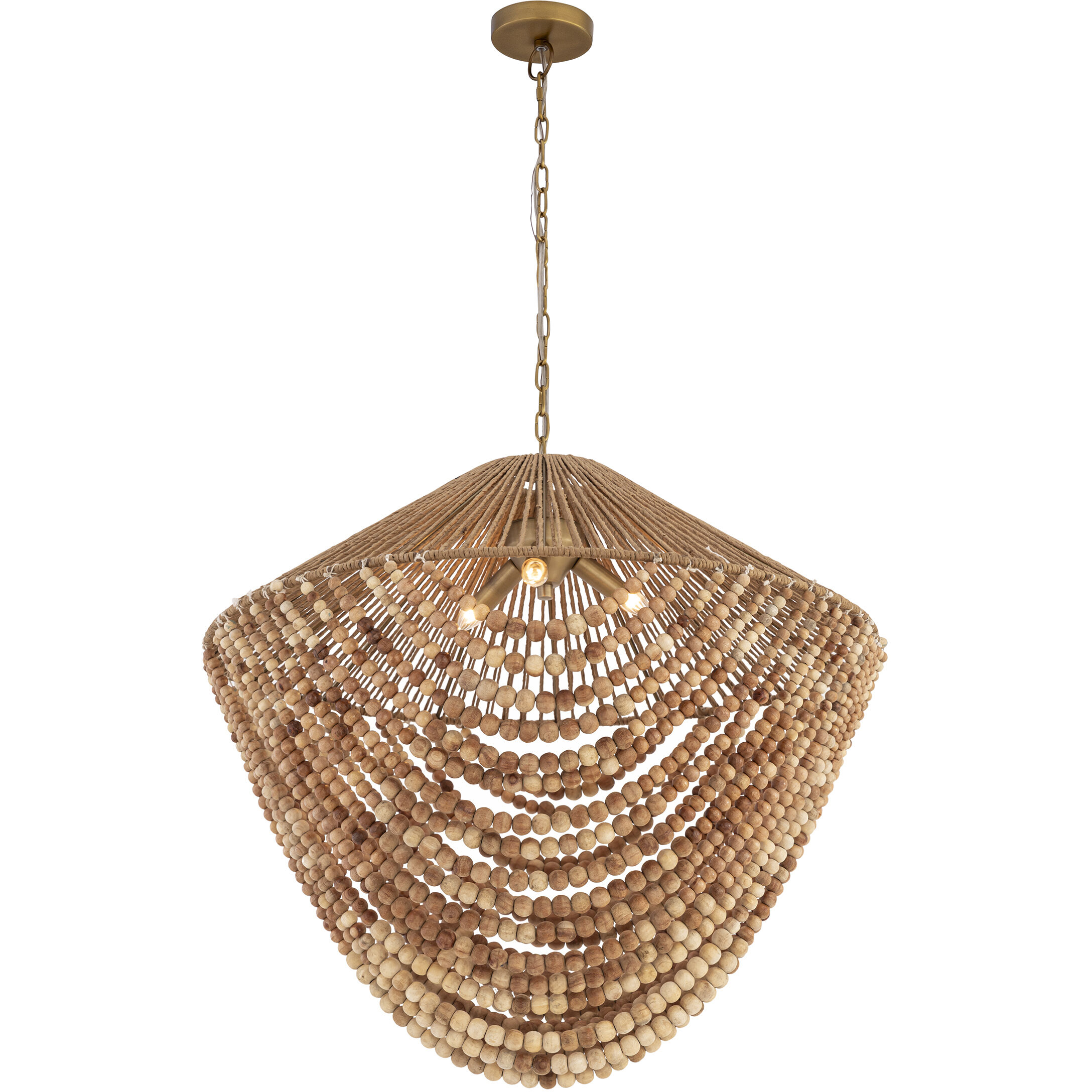 Virella 3 Light 26 inch Legacy Brass Pendant Ceiling Light