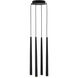 Sean Lavin Pylon LED Nightshade Black Chandelier Ceiling Light, Integrated LED