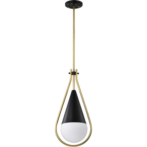 Admiral 1 Light 6.5 inch Matte Black Pendant Ceiling Light