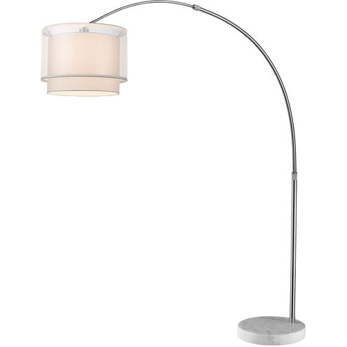Brella 65 inch 150.00 watt Brushed Nickel Arc Floor Lamp Portable Light