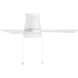 Hug 44 inch Matte White Flush Mount Ceiling Fan