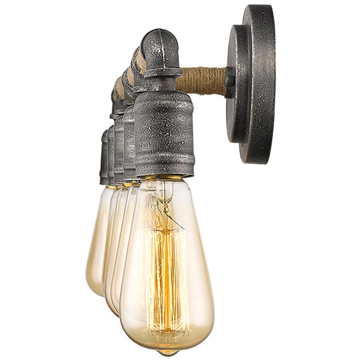 Grayson 5 Light 28 inch Antique Gray Vanity Light Wall Light