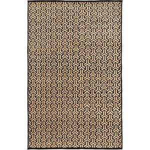 Ludlow 36 X 24 inch Black and Yellow Area Rug, Viscose