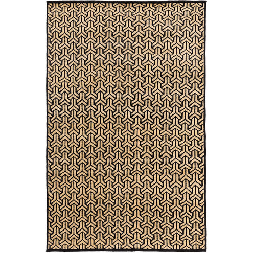 Ludlow 156 X 108 inch Black and Yellow Area Rug, Viscose