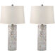 Mother of Pearl 28 inch 100 watt Natural Table Lamp Portable Light