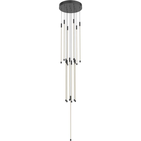 Motif LED 12.75 inch Black Multi Pendant Ceiling Light