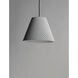 Woven 1 Light 14.5 inch Gray/Black Single Pendant Ceiling Light in Gray and Black