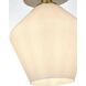 Gene 1 Light 8 inch Satin Gold Flush Mount Ceiling Light