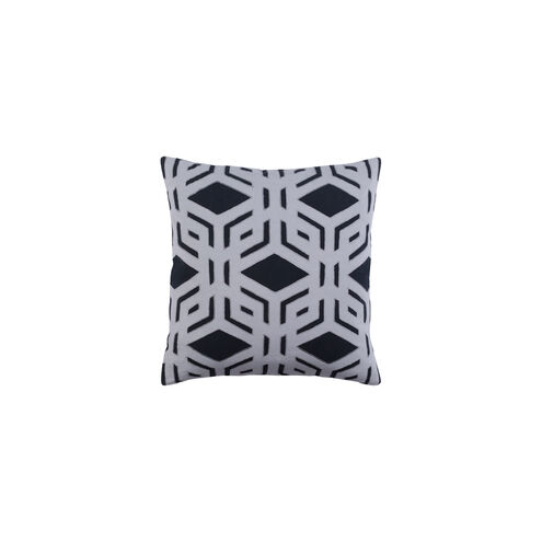 Millbrook 20 X 20 inch Black and Medium Gray Pillow