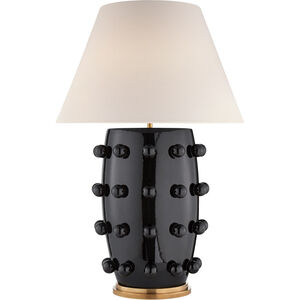 Kelly Wearstler Linden 34.25 inch 100.00 watt Black Porcelain Table Lamp Portable Light