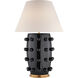 Kelly Wearstler Linden 34.25 inch 100.00 watt Black Porcelain Table Lamp Portable Light