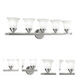 Neptune 5 Light 32 inch Polished Chrome Vanity Sconce Wall Light