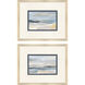 Coastal Views Blue and Beige and Neutral Framed Art