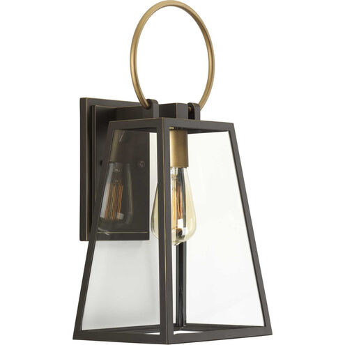 Barnett 1 Light 19 inch Antique Bronze Outdoor Wall Lantern, Medium